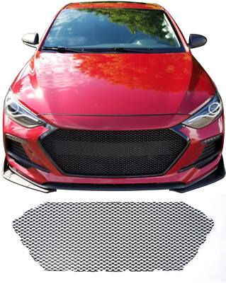 CCG FLAT BLACK PERF GT MESH GRILL FOR A 2017-18 HYUNDAI ELANTRA SPORT GRILLE