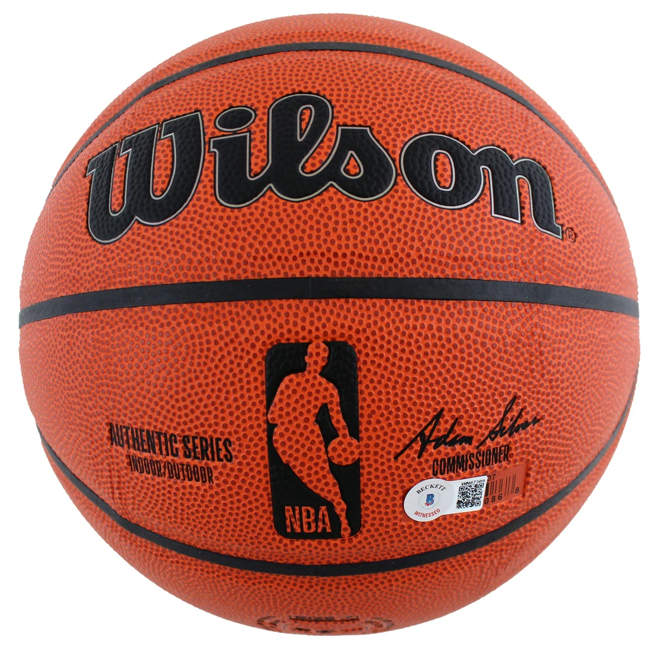 Lakers Magic Johnson Authentic Signed Wilson Basketball w/ Silver Sig BAS Wit - Image 3 of 3