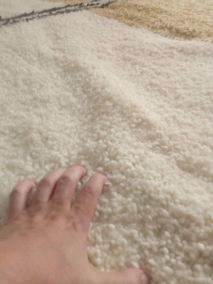 Alfombra marroquí hecha a mano, alfombra bereber de lana de Marruecos estilo ... - Imagen 4 de 4