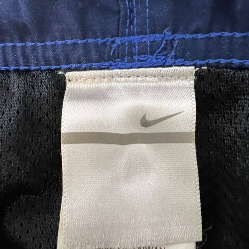 Nike Mens Swim Trunks Board Shorts Size Large Blue Side Print Pockets Drawstring - Picture 5 of 7