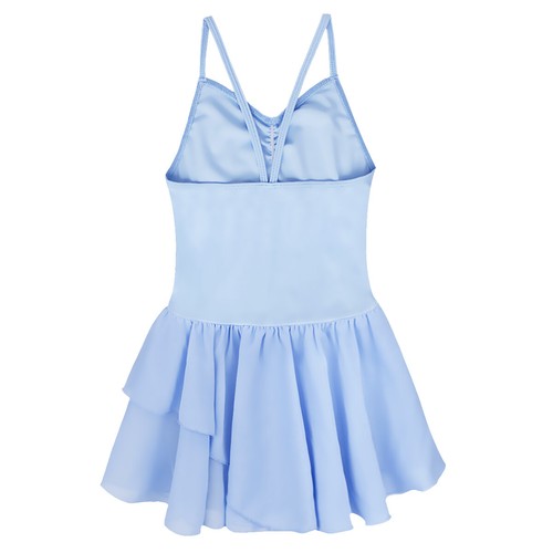 Kids Girls Sleeveless Ballet Dress Dance Gymnastics Leotard Tutu Skirt Dancewear - Picture 36 of 45