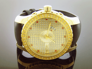 King-Master-Round-100-Diamonds-50-mm-Watch-Yellow-gold-tone-case
