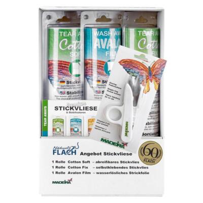 Vlies Set Madeira: Cotton Soft - Cotton Fix - Avalon Film - Fadenschere gratis