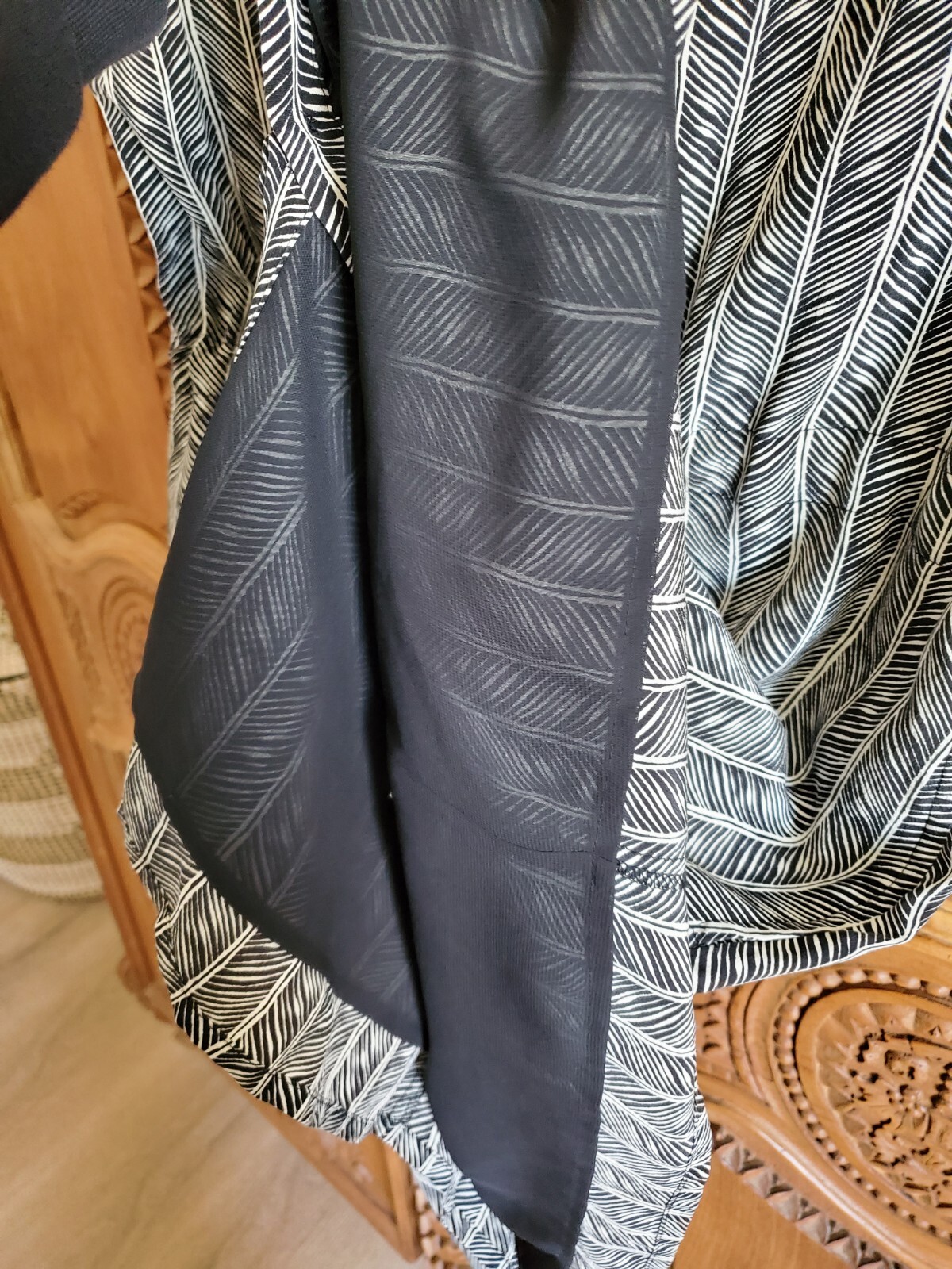 PENDELTON herringbone Pattern MIDI SILK Dress Sle… - image 8