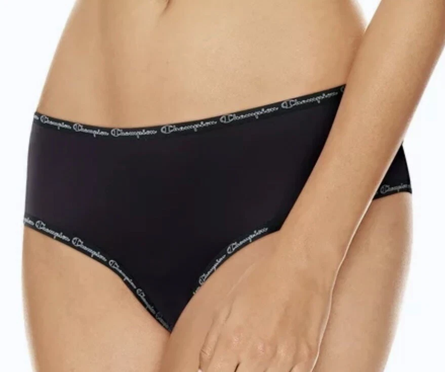 Panty CHAMPION Microfibra 3 Pk Negro Hipster Nuevo en Paquete Mujer Talla M 6 XL 8 CH41M3 Foto 2 de 4