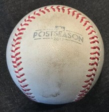 2017 NLCS Game Used Baseball Dodgers Vs. Cubs MLB HOLO Game 5 Clinching Game