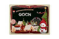 Blechschild Weihnachten GrüßE Aus Goch Geschenk Deko Schild 40X30 Cm