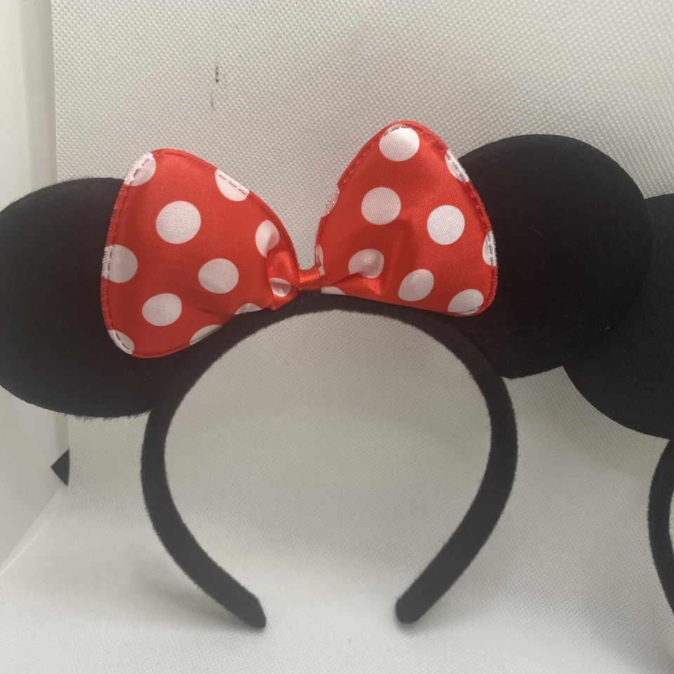 2 juegos 1 diadema oreja mickey mouse negra y 1 bolso Minnie Red lazo REGALOS FIESTA Foto 2 de 3