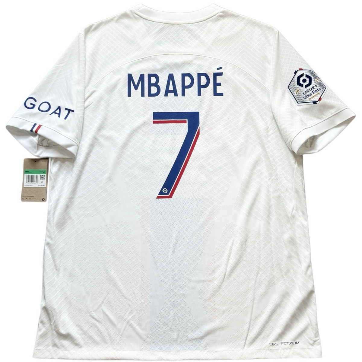 パリ・サンジェルマン MBAPPÉ 7 XLジャージ （値下げ交渉可能） 2022/23 PSG Away Jersey #7 Mbappe XL Jordan Paris Saint