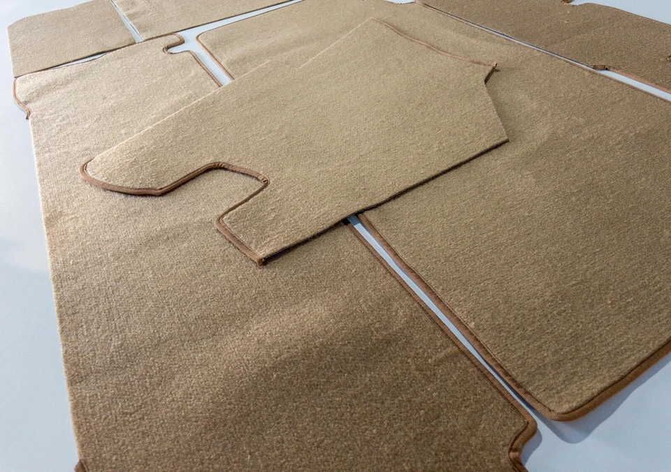 MERCEDES R107 Trunk Carpet kit for 380SL 450SL 500LS 560SL VELOUR 7 pcs PALOMINO Foto 3 de 4