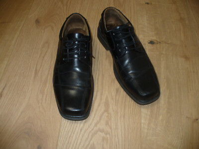 Leder-Schuhe Größe 44 in Schwarz von BOTTESINI / Herren