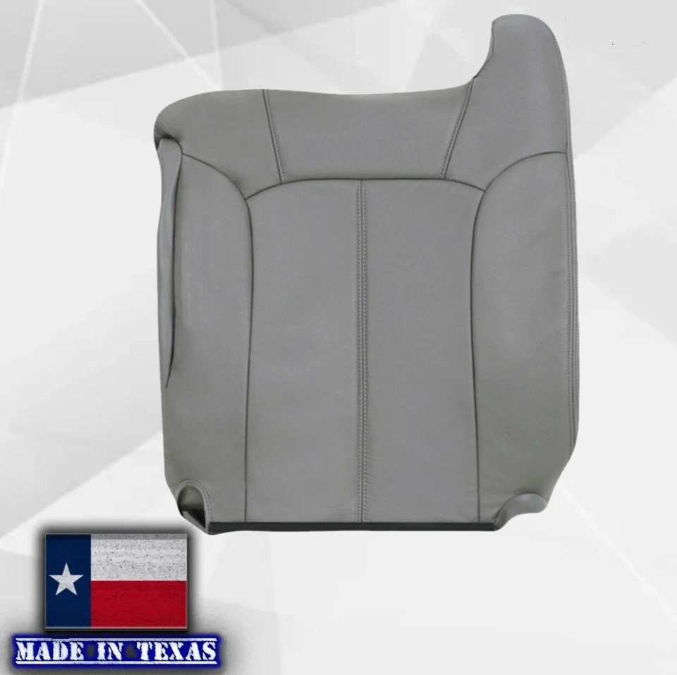 Серые кожаные чехлы на сиденья 1999 2000 2001 2002 для Chevy Silverado Tahoe Suburban - Изображение 3 из 4