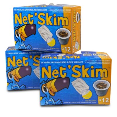 3 Pack. Net Skim der universelle Vorfilter für Skimmer (= 36 Stk.) Pool Becken