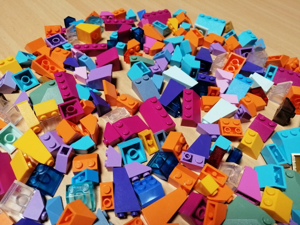 LEGO Großes Konvolut Dachsteine Inverse Steine bunt / Schrägsteine Lego Friends - Bild 2 von 4