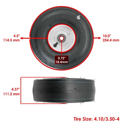 Front Caster Wheel for Toro 74625 74626 74627 74628 74640 SS4235