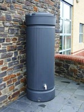 500L Water Butt - Georgian Pillar Water Tank Column in Charcoal