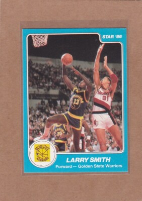 【LARRY SMITH】 
EAGLE DOUBLE FACE RING SV 1985-86 STAR CO BASKETBALL LARRY SMITH #136 WARRIORS NMMT OR