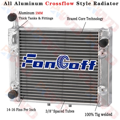 3 Row Aluminum Radiator For 2007-2012 2009 Can Am Renegade 500 800 800R 4x4 EFI - Picture 1 of 15