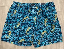 Club Room Men's Trunks Quick-Dry 7" Swim Shorts Beach Pool Surf Seahorses NWT XL