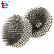 1-1/2" ×.09" Ring Shank Siding Nails 15 Degree Wire Coil Stainless Steel 1200Pcs