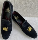 Crockett & Jones Women’s Coronet Black Velvet Satin-Lined Slipper UK 4 US 6 $490 — photo 1