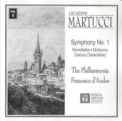 CD Giuseppe Martucci - Philharmonia Orchestra , Francesco DAv Symphony No. 1  