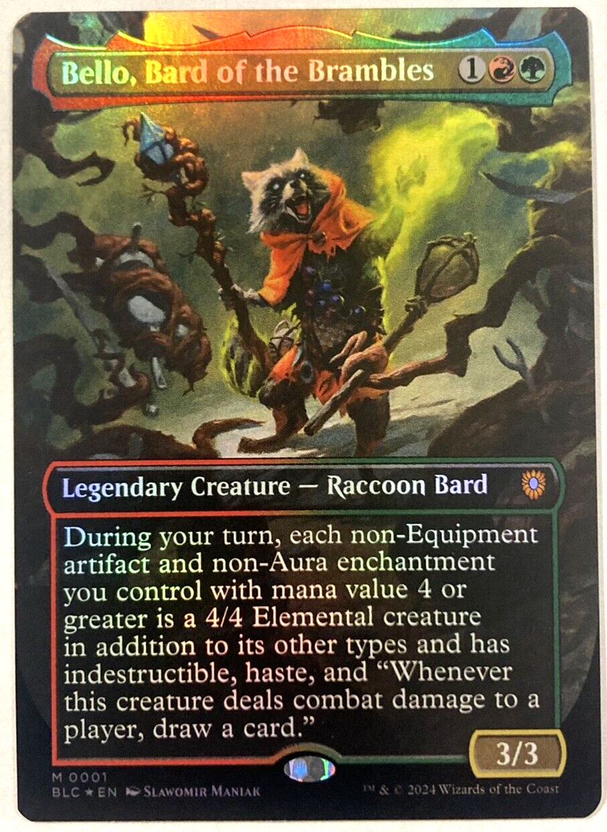 MTG Bello, Bard of the Brambles BORDERLESS FOIL Bloomburrow