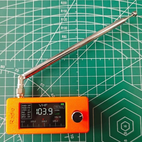 Kieszonkowy 0,5-108MHz SI4732 Radio RF Odbiornik Obsługa trybów LSB USB AM FM - Zdjęcie 14 z 15
