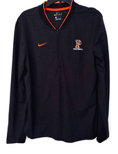 Nike Dri Fit Quarter Zip Black Princeton Long Sleeve Football Tigers Swoosh Med