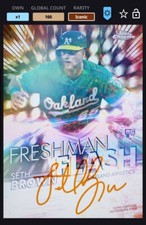 [DIGITAL CARD] TOPPS BUNT 2020 SETH BROWN RC ICONIC FRESHMAN FLASH SIG, OAK A’s