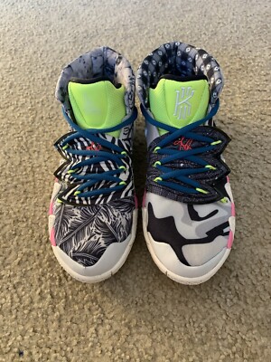 REFURBISHED Nike Kyrie Hybrid S2 EP What The Neon Size 5 = 5Y -