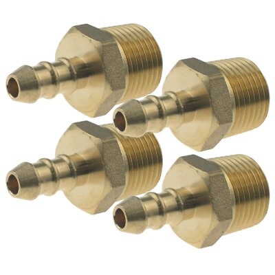 FULHAM DÜSE 1/2'' AUSSENGEWINDENIPPEL x 4 FÜR ORANGE 8mm BOHRUNG GASROHR ROHR