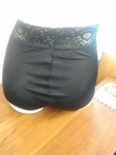 Vintage Bali High Waisted Panties blk Rear Seam Undies Granny Panties 6 sm