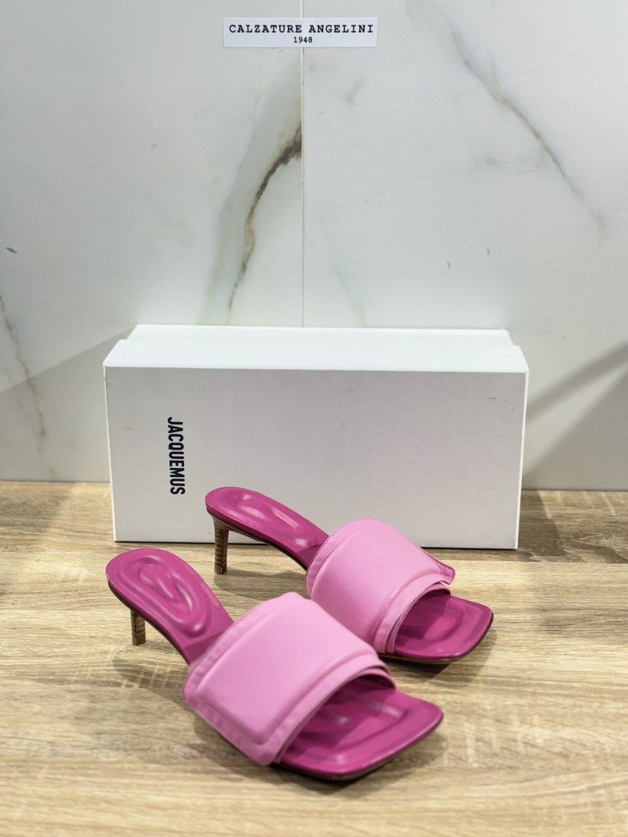 Jacquemus Sandale Frauen Les Mules Schwimmbad Leder Pink