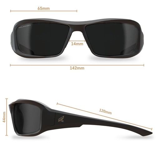 EDGE Brazeau Schutzbrille, Z87 polarisierte Schutzbrille, Schlag/Kratzer - Bild 5 von 6