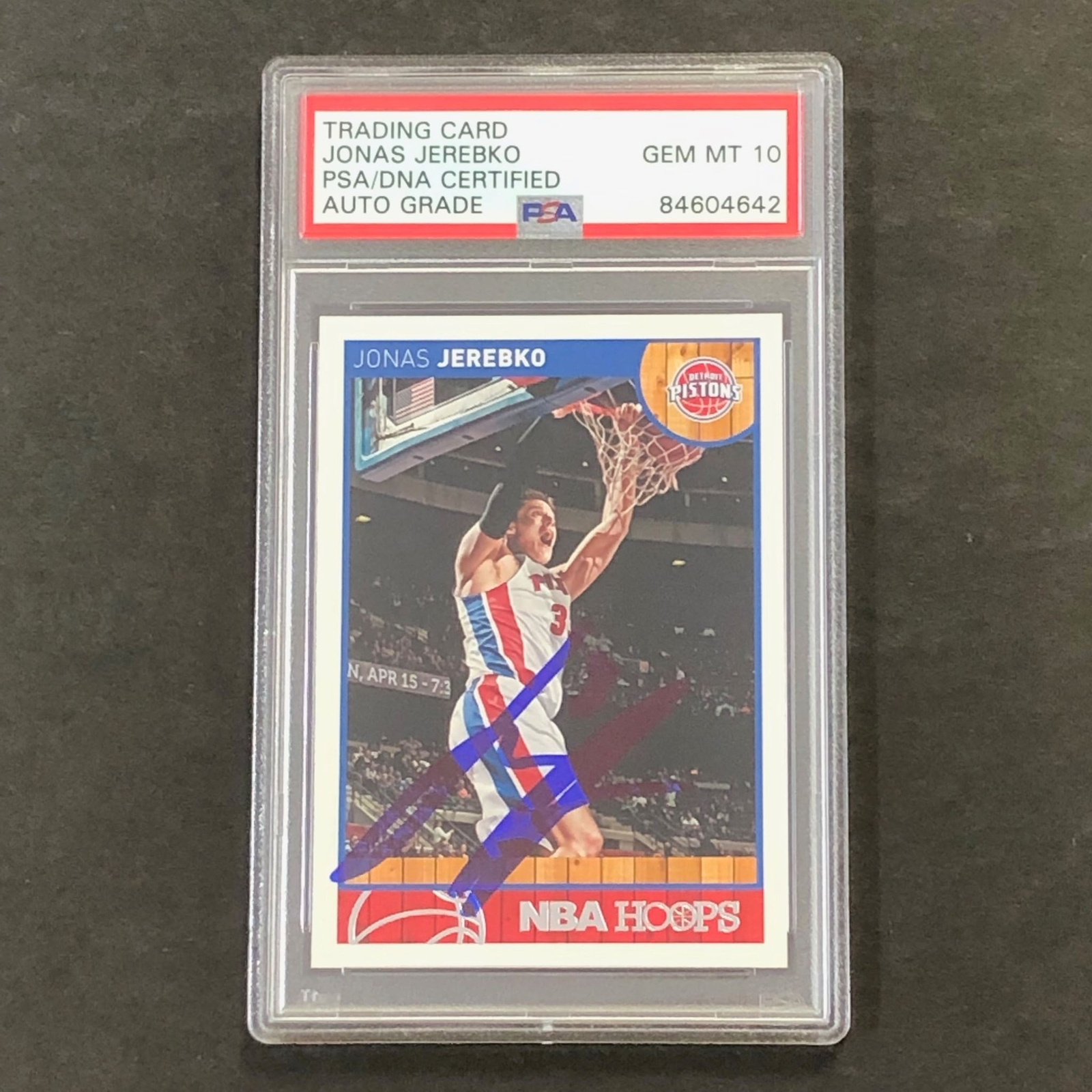 Jonas Jerebko #97 2013-14 NBA Hoops Signatures