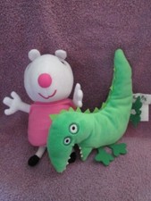 Peppa Pig and Mr. Dinosaur Plush Toys