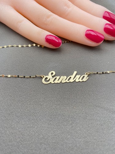 Collana con nome in Oro Giallo o Bianco 18 carati REALIZZIAMO TUTTI I NOMI - Foto 13 di 13