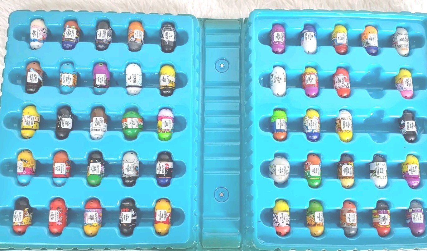 Lot Of 48 Mighty Beanz Beans Moose General Bean Star Wars - 2010 with Blue Case
