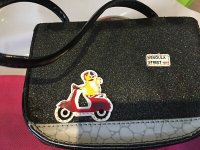 Sac Bandoulière Vendula London Music Box - Modèle Collector 2019, Similicuir Vegan, Coloris Noir Et Bordeaux