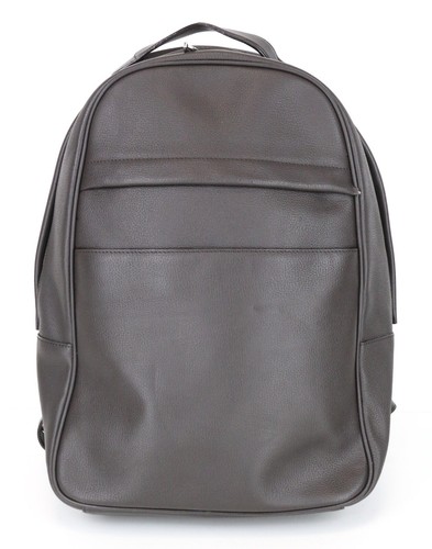 SUITSUPPLY Men Bag One Size Dark Brown Grained Calf Leather Backpack Classic
