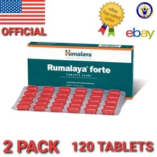 Rumalaya Forte Himalaya OFFICIAL USA 2 Box 120 Tablets  Care Pain Muscles