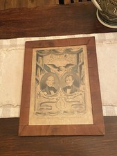 Original N. Currier Grand National Whig Banner Henry Clay T. Frelinghuysen