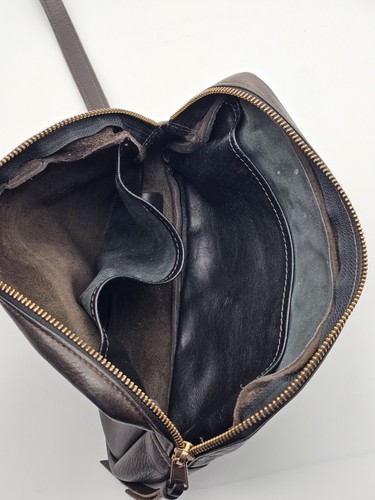 Vintage Brown Leather Belt Pack Fanny Pack Pouch Bag 10" X 5" - Bild 10 von 12