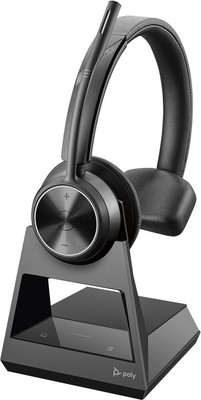 Poly Savi 7310 Schwarz DECT On-Ear Mono Headset USB-Dongle inkl. Ladestation NEU