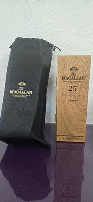 Macallan 25 Year Old Highland Scotch Whisky Single Malt Empty Box w/ sleeve