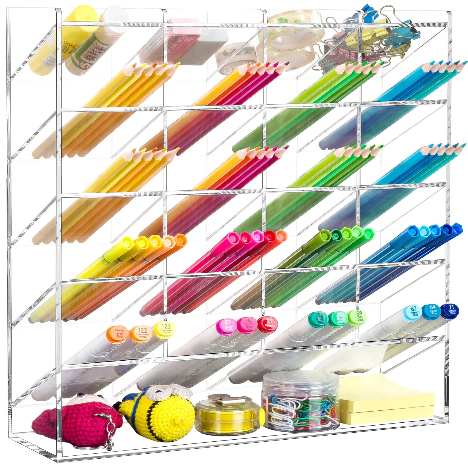 With 21 Compartments, Clear An