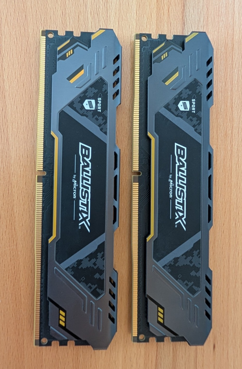 Crucial Ballistix 16GB (2x8GB) Desktop RAM DDR4 2666MHz