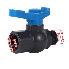 3/4 Inch 1 Inch PVC Ball Valve Female Thread to Male Thread Valve Garden Water S