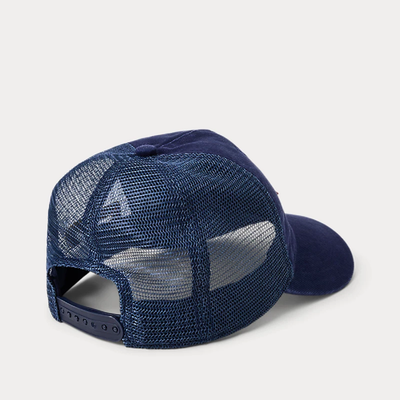 Polo Ralph Lauren Men's Logo-Patch Twill Trucker Cap Newport Navy